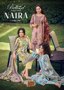 Belliza Designer Studio Naira Vol 154 Cotton Digital Printed Embroidered Suit