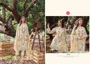 Belliza Designer Studio Riwayat Vol 20 Viscose Digital Print Embroidered Suit