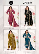 Belliza Zahida Premium Cotton Jacquard Designer Suit Set
