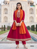 Afreen By Blue Hills Designer Silk Anarkali Style Kurti Set