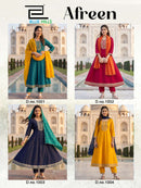 Afreen By Blue Hills Designer Silk Anarkali Style Kurti Set
