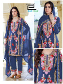 Blue Hills Amanat Designer Rayon Kurta Pant Dupatta Set