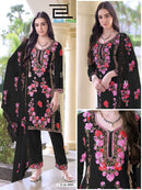 Blue Hills Amanat Designer Rayon Kurta Pant Dupatta Set