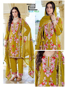 Blue Hills Amanat Designer Rayon Kurta Pant Dupatta Set