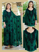 Blue Hills Black Bunny Vol 30 NX Fancy Work Rayon Kurta Set