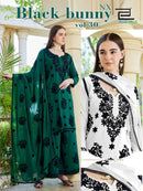 Blue Hills Black Bunny Vol 30 NX Fancy Work Rayon Kurta Set