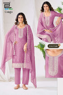 Blue Hills Congo Silk Premium Fancy Work Kurta Pant Dupatta Set