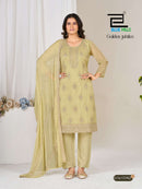 Blue Hills Golden Jubilee Premium Organza Embroidery Ready Made Suit
