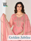 Blue Hills Golden Jubilee Premium Organza Embroidery Ready Made Suit