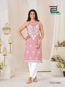Blue Hills Hansvi Rayon Fancy Work Kurti Pant Set