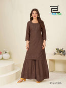 Blue Hills Heenaz Vol 5 Designer Rayon Kurti with Sharara Suit