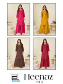 Blue Hills Heenaz Vol 5 Designer Rayon Kurti with Sharara Suit
