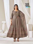 Blue Hills Huma Vol 5 Rayon Embroidered Anarkali Gown