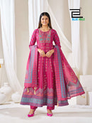 Blue Hills Huma Vol 5 Rayon Embroidered Anarkali Gown