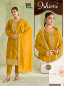 Blue Hills Ishani  Designer Vichitra Silk Embroidery Work Kurta