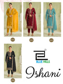 Blue Hills Ishani  Designer Vichitra Silk Embroidery Work Kurta