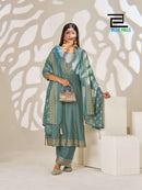 Blue Hills Light of Festival Rayon Anarkali Gown Set
