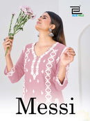 Blue Hills Messi Rayon Fancy Work Kurti with Palazzo Set