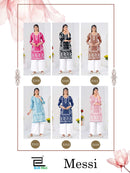 Blue Hills Messi Rayon Fancy Work Kurti with Palazzo Set