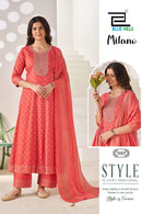 Blue Hills Milano Rayon Sequence Embroidered Work Suit