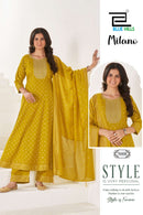 Blue Hills Milano Rayon Sequence Embroidered Work Suit