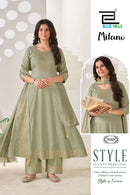 Blue Hills Milano Rayon Sequence Embroidered Work Suit