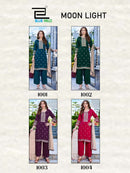 Blue Hills Moon Light Silk Premium Embroidered Work Suits