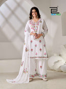 Blue Hills Rose Vol 5 Designer Embroidered Rayon Suit Set