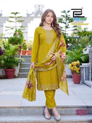 Blue Hills Shalimar Premium Chanderi Silk Designer Suits