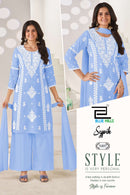 Blue Hills Sypik Rayon Designer Thread Embroidery Salwar Suit Set