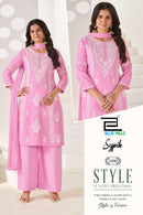 Blue Hills Sypik Rayon Designer Thread Embroidery Salwar Suit Set