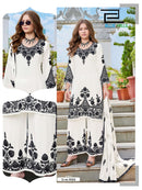 Blue Hills Tiger Premium Rayon Fancy Work Ready Made Suit