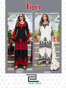 Blue Hills Tiger Premium Rayon Fancy Work Ready Made Suit