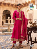 Blue Hills Toxic Premium Silk Embroidered Anarkali Gown