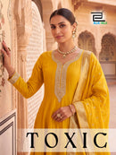 Blue Hills Toxic Premium Silk Embroidered Anarkali Gown