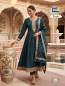 Blue Hills Toxic Premium Silk Embroidered Anarkali Gown