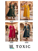 Blue Hills Toxic Premium Silk Embroidered Anarkali Gown
