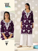 Victoria Vol 35 Blue Hills Premium Designer Rayon Kurti Set