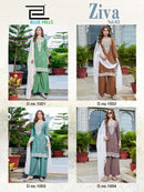 Blue Hills Ziva Vol 3 Premium Rayon Embroidered Kurti Plazzo Dupatta Se