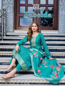 Blue Hills Zubeida Premium Chanderi Silk Foil Printed Suit