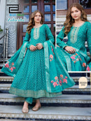 Blue Hills Zubeida Premium Chanderi Silk Foil Printed Suit
