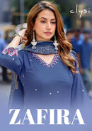 Clysi Zafira Premium Muslin Embroidered Anarkali Suit