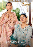 Cosmos Fashion Jazmin Vol 1 Lawn Cotton Printed Fancy Work Suit