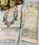 Cosmos Fashion Jazmin Vol 1 Lawn Cotton Printed Fancy Work Suit