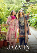 Cosmos Fashion Jazmin Vol 3 Lawn Cotton Patch Embroidered Salwar Suit