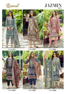 Cosmos Fashion Jazmin Vol 3 Lawn Cotton Patch Embroidered Salwar Suit