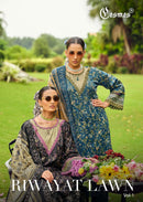 Cosmos Fashion Riwayat Vol. 1 Premium Lawn Cotton Chikankari Suit
