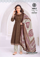 Deeptex Prints Gulabi Jaipuri Vol 6 Cotton Printed Anarkali Suit Set