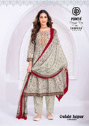 Deeptex Prints Gulabi Jaipuri Vol 6 Cotton Printed Anarkali Suit Set