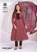 Deeptex Prints Gulabi Jaipuri Vol 6 Cotton Printed Anarkali Suit Set